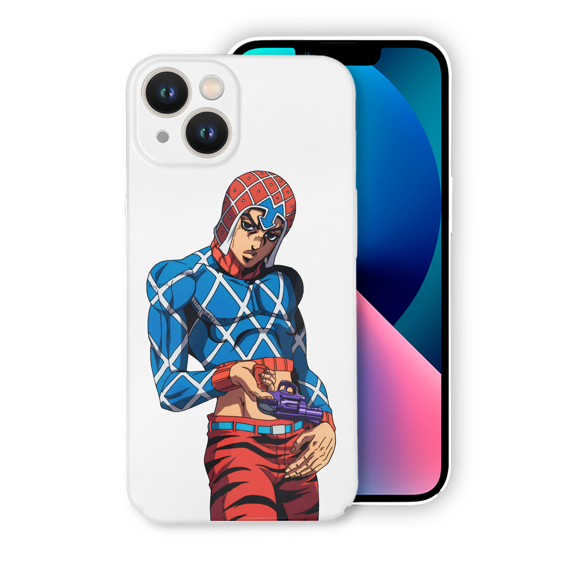 （画像用） ジョジョの奇妙な冒険 グイード?ミスタ JoJo's Bizarre Adventure Guido Mista 【iPhone 14シリーズ対応】ハードケース